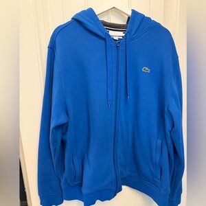 Lacoste Blue Zip Up Sweatshirt Jacketet XXL